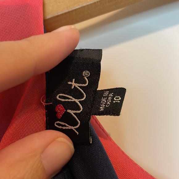 lilt Sheer overlay dress Sz 10 - Picture 4 of 8